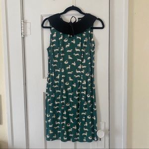 Cath Kidston Green Dachshund Sausage Dog Dress